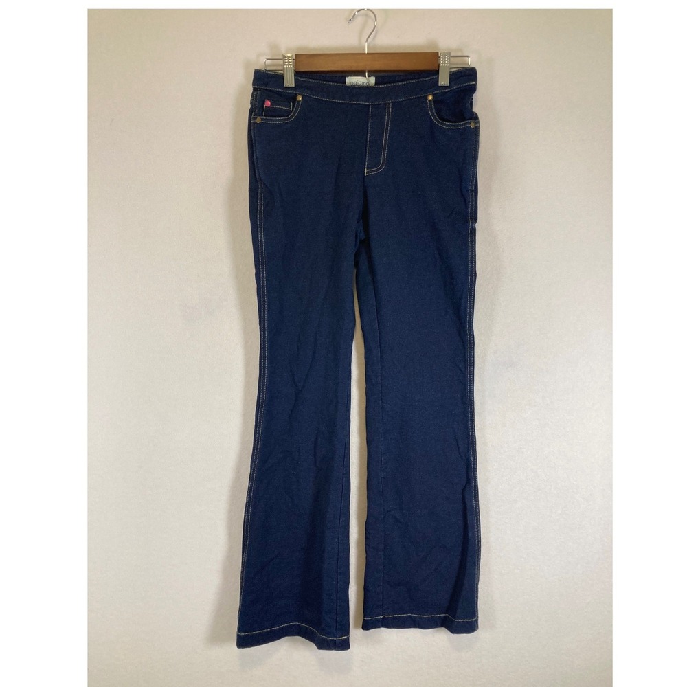 Comfy Casual PajamaJeans Womens XS Dark Blue Bootcut Stretch Drawstring Denim‎